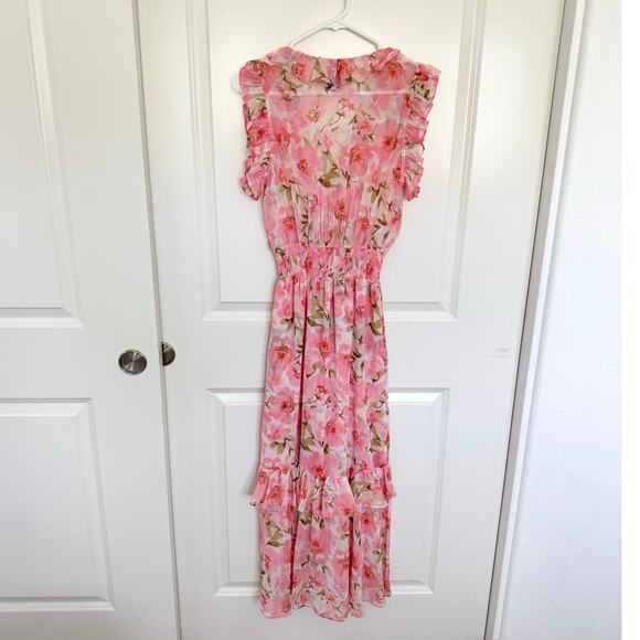 MISA Los Angeles Kidada Dress Blushing Flora Pink Small - Picture 5 of 7
